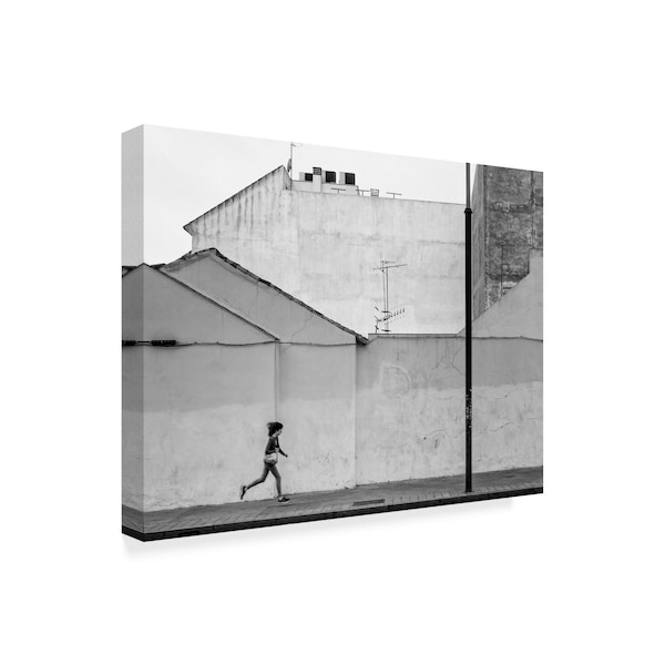 Andres Gamiz 'Running Child' Canvas Art,18x24